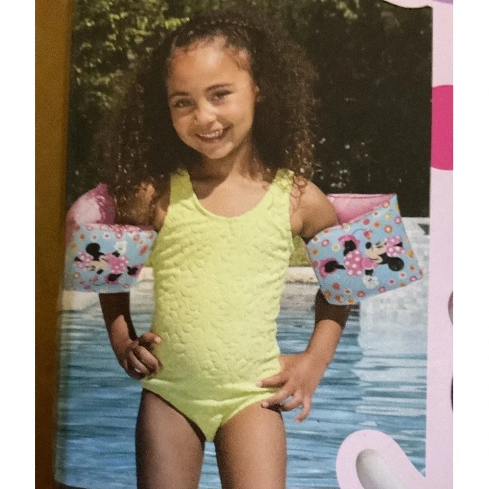 Swimway Disney Jr Minnie Mouse Swimming Pool Inflatable Arm Floats‎ Floaties